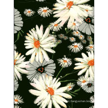 Daisy-Design Polyester Printed Garment Woven Fabric